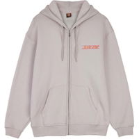 Mens Classic Strip Fade Emb Zip Thru Hoodie